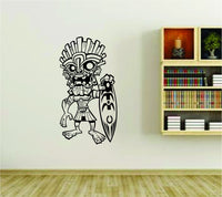 Hawaiian Tiki Decoration Version 103 Vinyl Wall Decal Sticker Car Window Truck Decals Stickers ES3tiki02BW 15x28