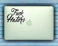 F Haters Car Window Windshield Lettering Decal Sticker Decals Stickers