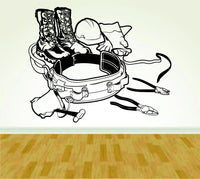 Lineman Pole Tool Belt Construction Worker Version 112 Decal Sticker Wall Boy Girl Lineman02OCC4 23x28