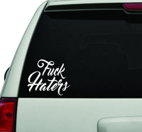 F Haters White Version Car Window Windshield Lettering Decal Sticker Decals Stickers
