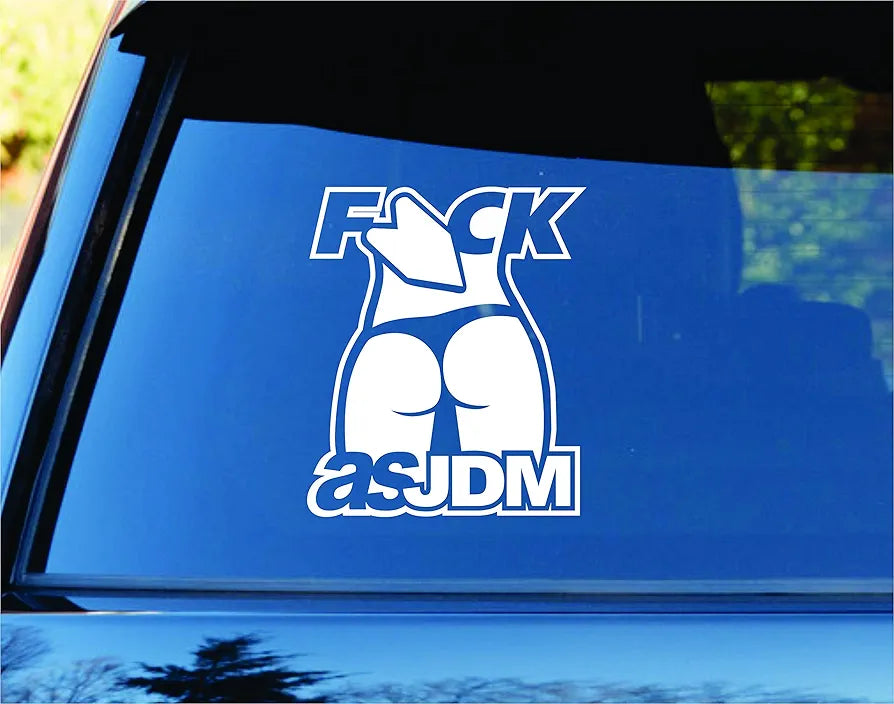 Fck as JDM Car Truck Window Windshield Lettering Decal Sticker