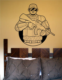 Soldier Version 102 Military Vinyl Wall Decal Sticker Car Window Truck Decals Stickers
