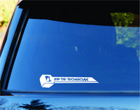 Dabbledown Zip Tie Tech JDM Car Truck Window Windshield Lettering Decal Sticker
