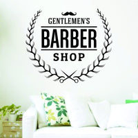 Gentlemen's Barber Shop V204 Logo Wall Decal Sticker Wall Decal Sticker Vinyl Graphic