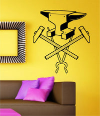 Dabbledown Blacksmith Tools Blacksmithing Vinyl Wall Decal Sticker Car Window Truck Decals Stickers Quote