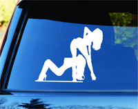 Dabbledown Sexy Girls JDM Car Truck Window Windshield Lettering Decal Sticker