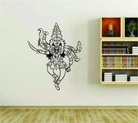 Kaali Hindu Goddess Design Vinyl Wall Decal Sticker Car Window Truck Decals Stickers ES3kaali01bw 23x28