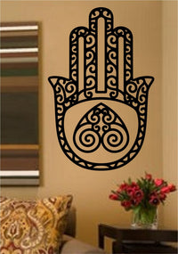 Hamsa Hand Version 101 Decal Sticker Wall Vinyl Art Blessings Power Strength