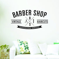Dabbledown Barber Shop V211 Logo Wall Decal Sticker Wall Decal Sticker Vinyl Graphic