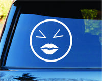 Dabbledown Happy Face Version 102 JDM Car Truck Window Windshield Lettering Decal Sticker