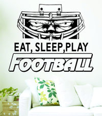 Dabbledown Decals Eat Sleep Play Football Version 205 Decal Sticker Wall Boy Girl Teen Child