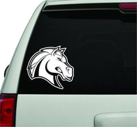 Dabbledown Decals Mustang Version 101 White Color Car Window Windshield Lettering Decal Sticker Decals Stickers Girl JDM Drift