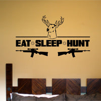 Eat Sleep Hunt Vinyl Wall Decal Sticker Wall Boy Girl Teen Child Decals Stickers