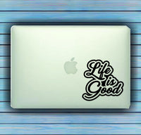 Dabbledown Life is Good Small Version Car Window Windshield Lettering Decal Sticker Decals Stickers Girl JDM Drift