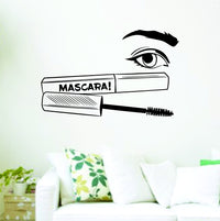 Mascara and Eye Make Up Wall Decal Sticker Wall Decal Sticker Vinyl Graphic