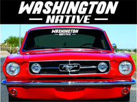 Dabbledown Decals Washington Native Extra Large Version Car Window Windshield Banner Lettering Decal Sticker Decals Stickers Girl JDM Drift