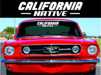 Dabbledown Decals California Native Extra Large Version Car Window Windshield Banner Lettering Decal Sticker Decals Stickers Girl JDM Drift
