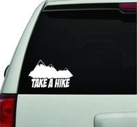 Dabbledown Decals Take A Hike White Version Car Window Windshield Lettering Decal Sticker Decals Stickers Girl JDM Drift