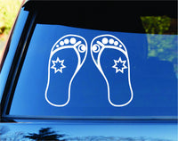 Flip Flops JDM Car Truck Window Windshield Lettering Decal Sticker