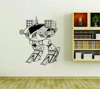 Robot Version 102 Vinyl Wall Decal Sticker Car Window Truck Decals Stickers ES5Robot03bw 23x28
