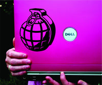 Hand Grenade Black Laptop Decal Sticker Vinyl Decal Sticker Art Graphic Stickers Laptop Car Window