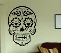 Dabbledown Decals Sugarskull Version 21 Wall Vinyl Decal Sticker Art Graphic Sticker Sugar Skull
