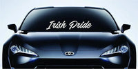 Irish Pride Extra Large Vinyl Windshield Banner Decal, Car Window Sticker