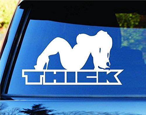 Thick Girl Vinyl Car Window Decal, Windshield Sticker