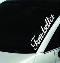 Trendsetter Large Vinyl Windshield Banner Decal, Car Window Sticker