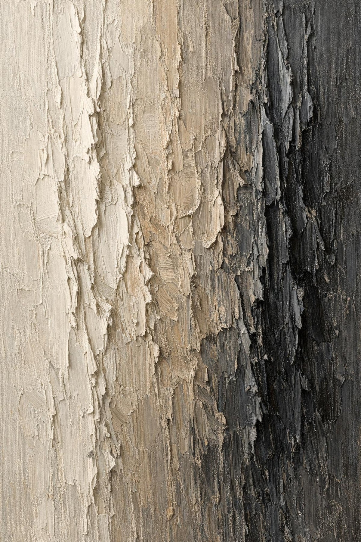 Textured palette-knife abstract canvas for over sofa / bed, gallery-wrapped canvas wall art print by PortalPrintLab