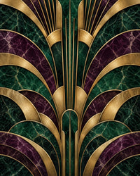 Neo Deco Midnight Canvas Wall Art | Modern Decor | 16x20 or 24x36