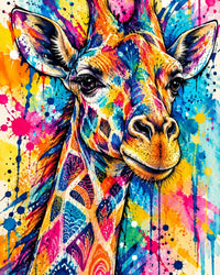 Wild Giraffe Canvas Wall Art | Animal Decor | 16x20 or 24x36
