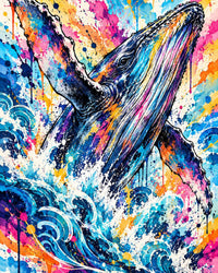 Wild Humpback Canvas Wall Art | Ocean Decor | 16x20 or 24x36