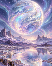 Opal Cosmos Canvas Wall Art | Modern Decor | 16x20 or 24x36