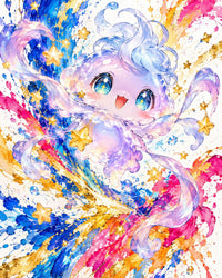 Cloud Sprite Canvas Wall Art | Anime fantasy Decor | 16x20 or 24x36