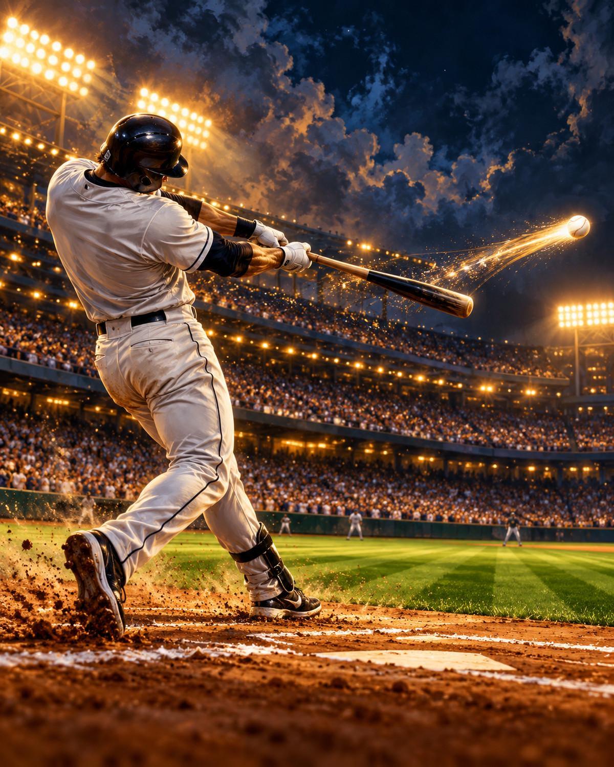 Baseball Ninth Inning Canvas Wall Art | Sports Decor | 16x20 or 24x36